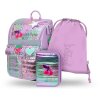 BAAGL 3 szett iskolatáska tolltartó tornazsák levendula