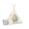Teepee sátor szett gyerekeknek bézs premium