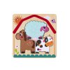 Többrétegű fa puzzle Tanya gyerekeknek