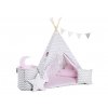 Gyerek teepee sátor cikk cakk rózsaszín luxury