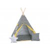 Sárga cikk cakk teepee sátor standard