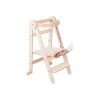 összecsukható 2in1 növekvő tanulótorony lakkozott gyerekeknek