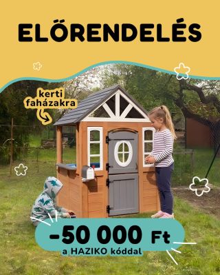 🌸🏡 Csúszdás, klasszikus, vintage vagy boltos? A promóciónkban szereplő eliNeli kerti faházak előrendeléséhez most 50.000...