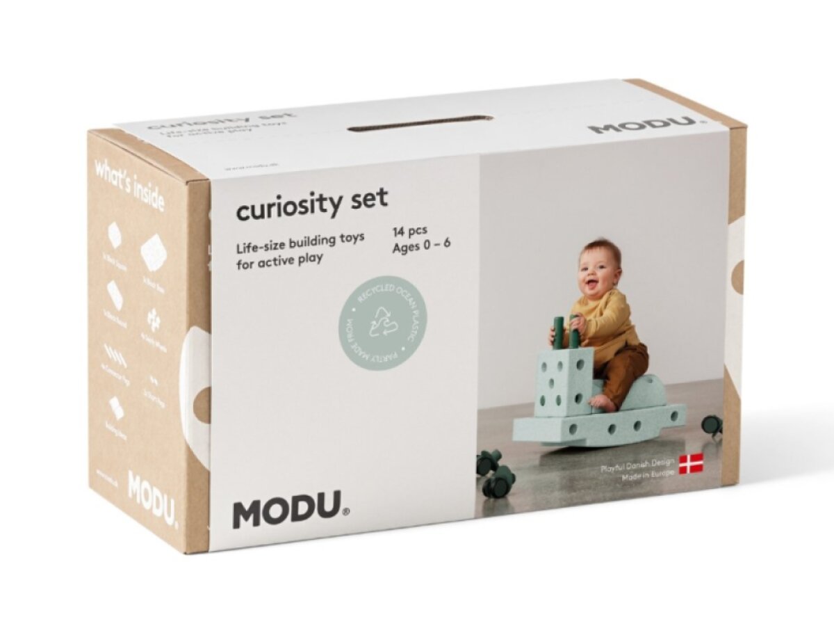 MODU bloky - Curiosity set mint/zelená