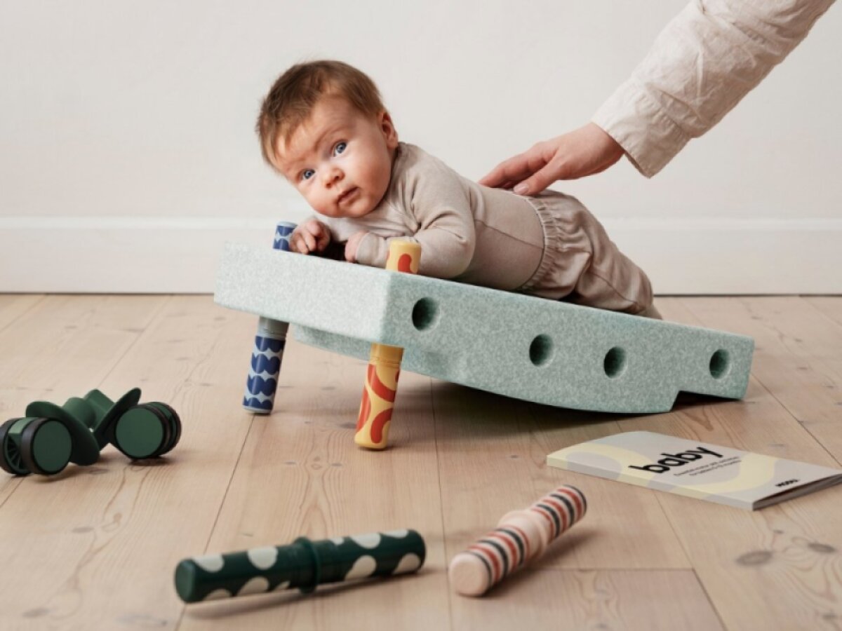 MODU bloky - Baby Activity set mint/zelená