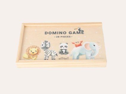 Dřevění dětské domino - ZOO
