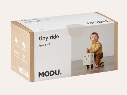 Stavební bloky Tiny Ride - šedá/žlutá