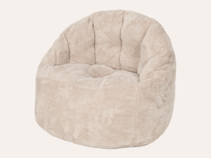 Detské plyšové kreslo Soft Beige