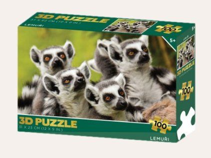 3D puzzle Lemuři