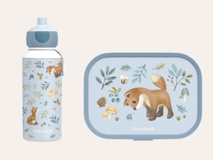 Desiatový set (fľaša 400 ml + box) – Forest Friends