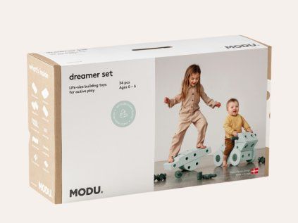 Sada stavebních bloků Dreamer pro děti - mint/zelená