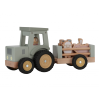 Traktor s prívesom drevený Farma