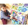 Svítící domeček activity board s LED pro princezny