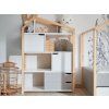 Moderní designový dětský regál knihovna domeček