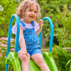Zelená dětská rostoucí skluzavka
