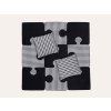 puzzle polštáře černobílá