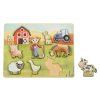 Dřevěné dětské vkládací puzzle Farma