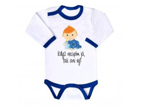 Body s potiskem New Baby Když nespím já, tak ani vy