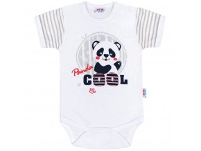 Kojenecké body s krátkým rukávem New Baby Panda (1)