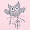 Kojenecké dupačky New Baby Owl růžové (2)