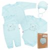 Kojenecká soupravička do porodnice New Baby Sweet Bear modrá (1)