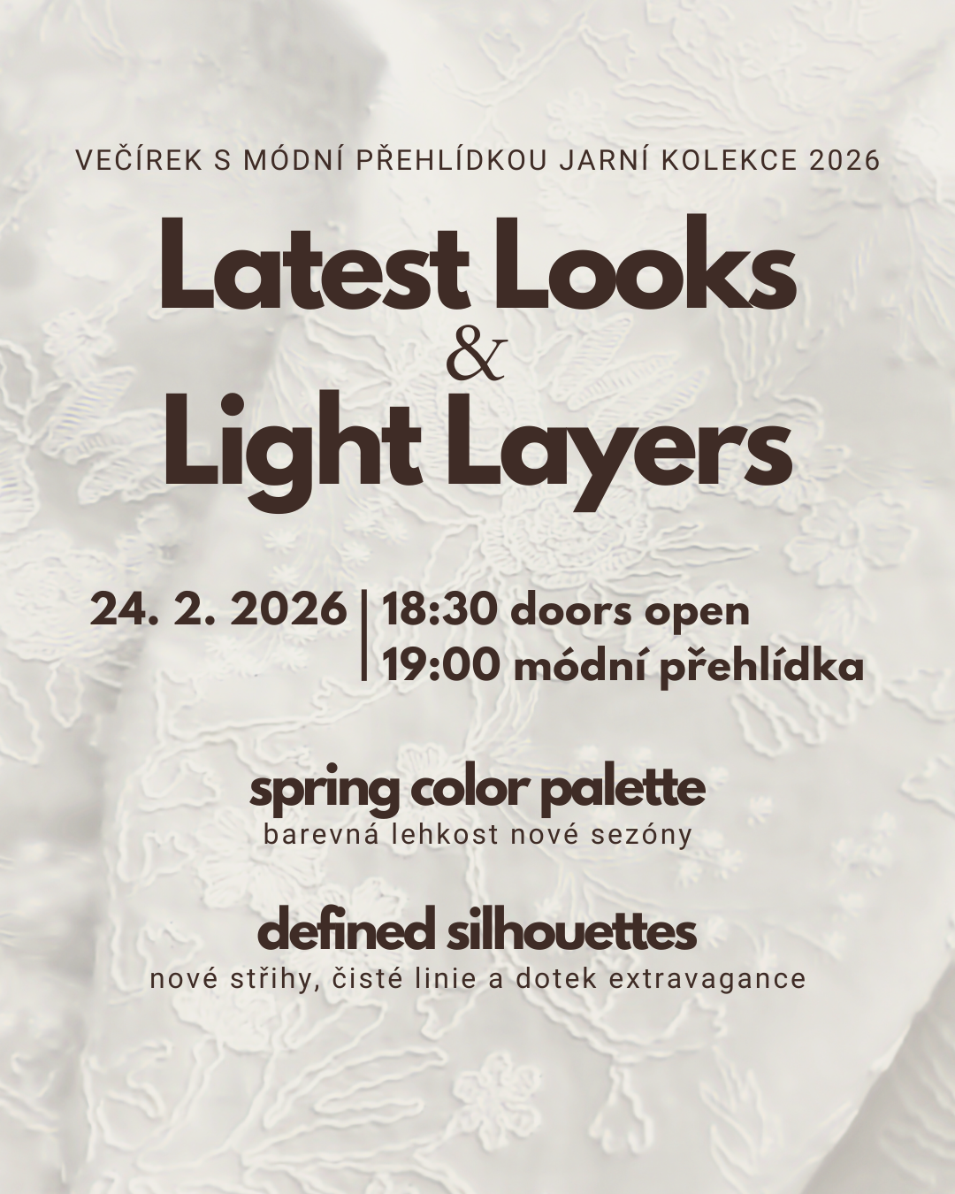 Večírek s jarní kolekcí | 24. 2. 2026