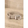 leather belt fine taupe