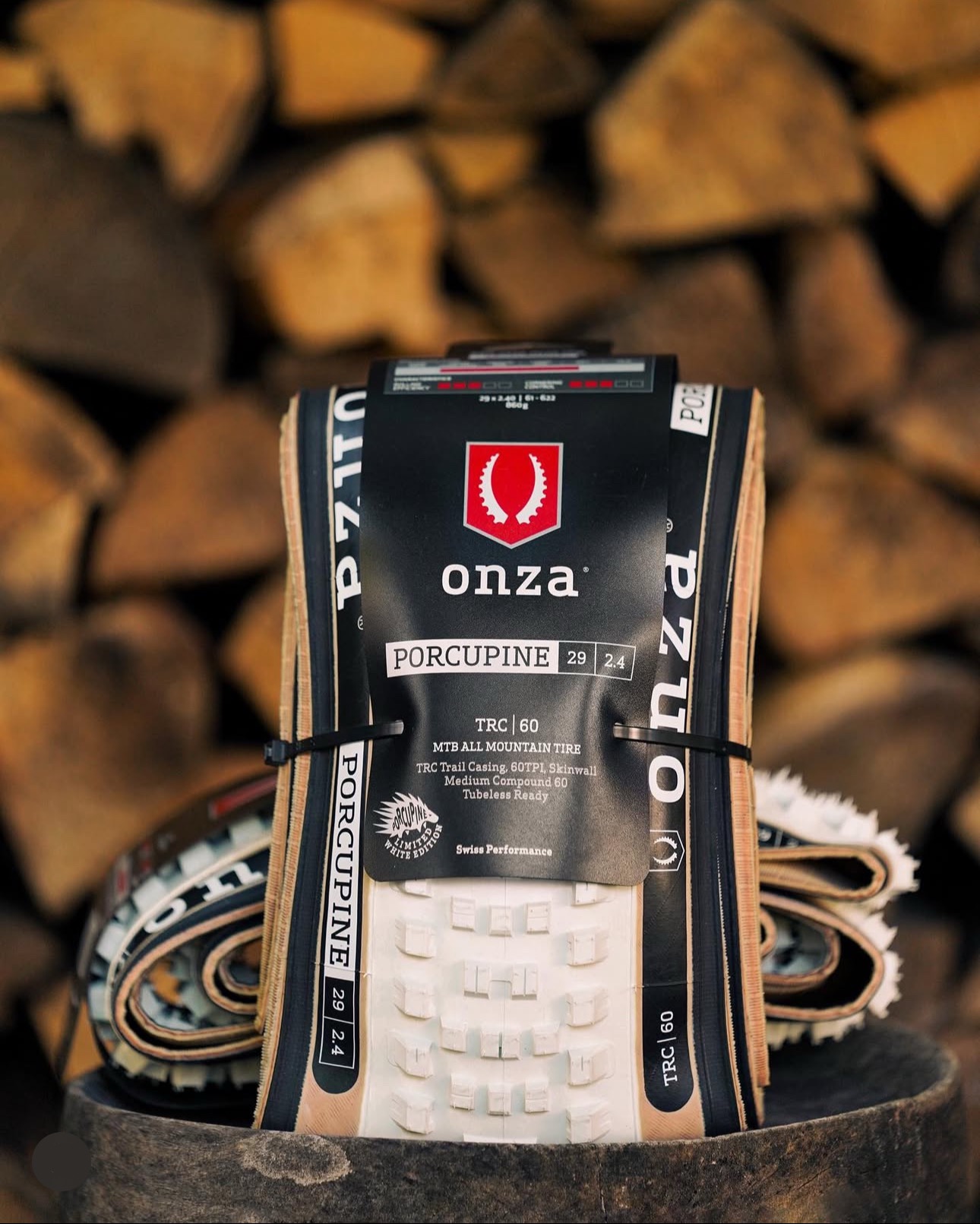 Biele plášte na bicykel Onza Porcupine