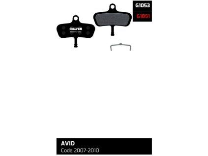 Brzdové platničky Galfer - FD421 Avid Code – Advanced
