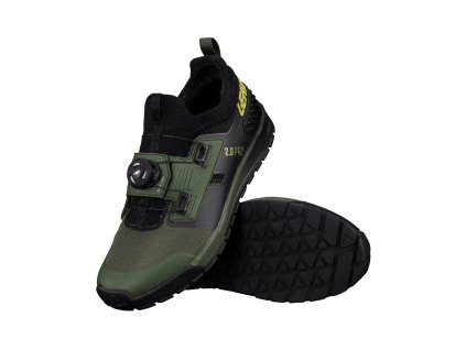 leatt mtb shoe 2.0 proflat spinach pair 3024320140 4