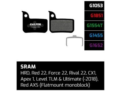 Brzdové platničky Galfer - FD469 Sram – Advanced