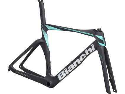 Rám BIANCHI - OLTRE RC FRAME KIT – Tmavá šedá - Celeste