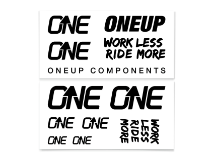 Nálepky na riadidlá - OneUp Decal Kit – Čierna