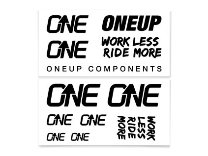 OneUp Components Decal Black 140