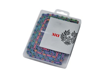 sram pc xx1 eagle hollowpin 126 links 12 speed rainbow retaz