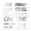 OneUp Components Decal Silver 14