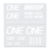 OneUp Components Decal White 140
