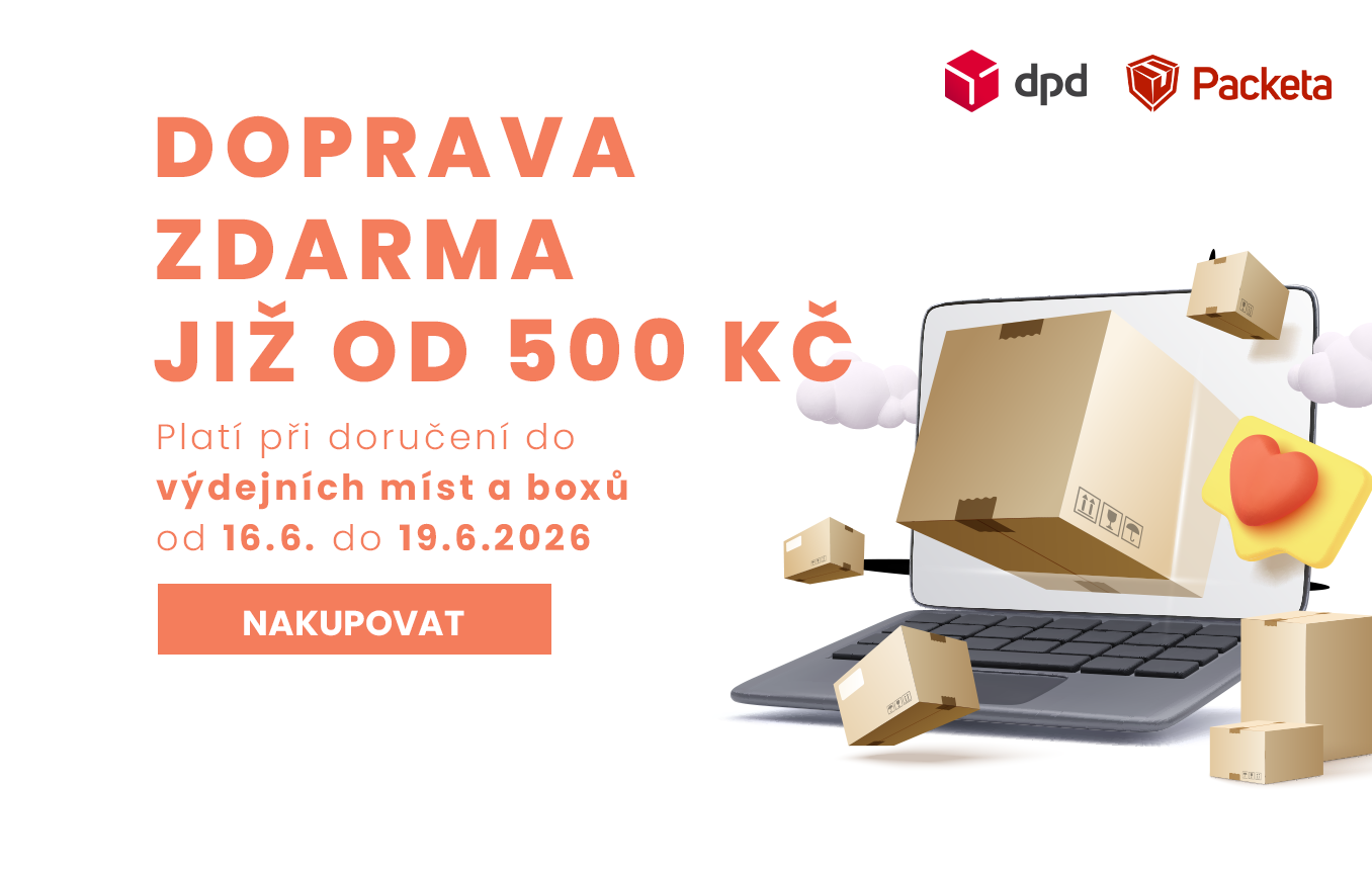 Doprava zdarma již od 250Kč