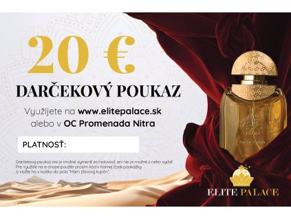 Darčekový poukaz OC Promenada Nitra