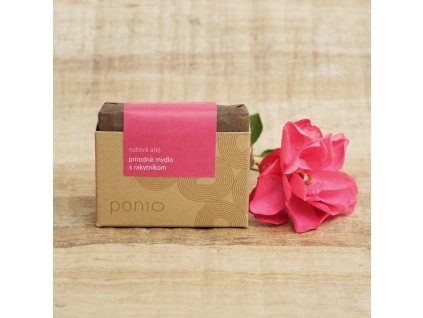 Ponio Ružová alej s rakytníkom prírodné mydlo, 100 g