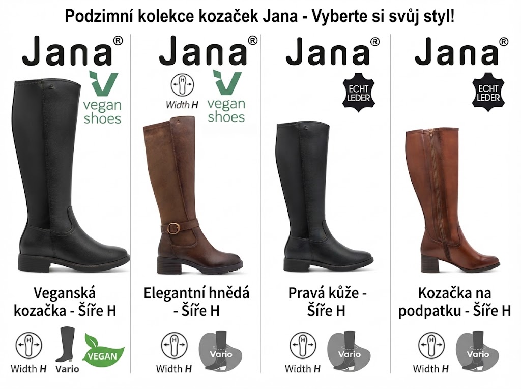 kozačky šíře H