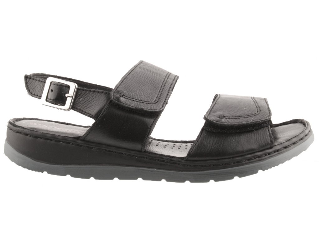 Dámské kožené sandály CAPRICE 9-28153-28 022 černé