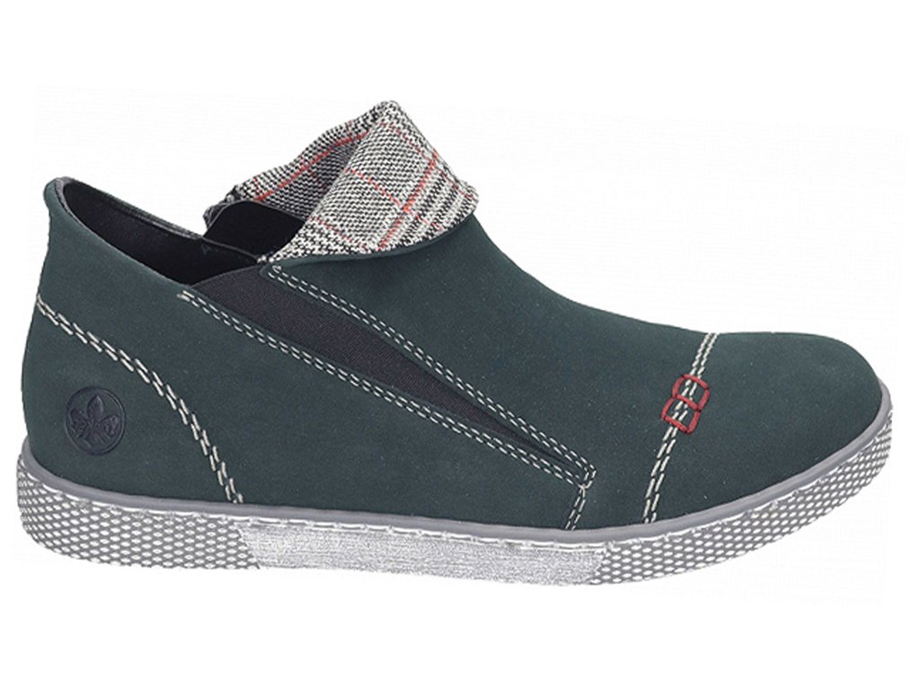 Dámské podzimní kotníkové boty RIEKER 990018-07 zelené