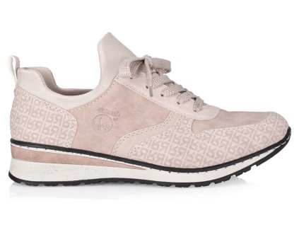 Dámské tenisky na klínku RIEKER 990296-42 růžové