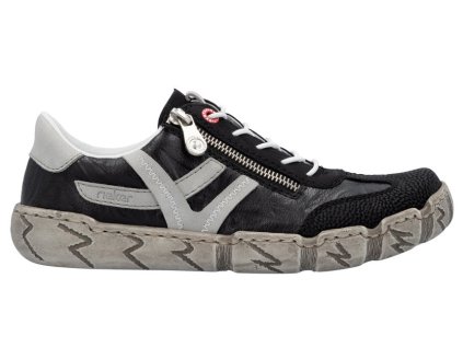 Dámské kožené tenisky RIEKER L0363-00 černé