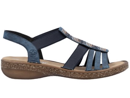 Dámské sandály RIEKER 628g7-14 modré