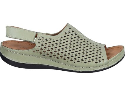 Dámské celo-kožené sandály COMFORTABEL 710164-07 zelené