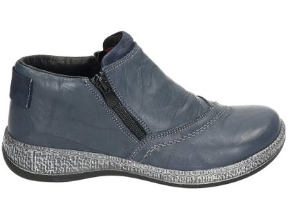 Dámské kožené podzimní polobotky COMFORTABEL 990066 modré