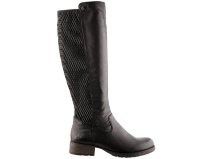 Dámské kožené kozačky RIEKER Z9591-00 černé