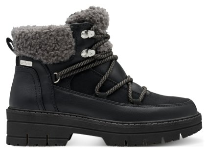 Nepromokavé dámské zimní kotníkové boty farmářky JANA-TEX 8-26287-45 001 černé